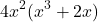 \[4x^2(x^3+2x)\]