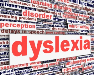 Dyslexia disability message conceptual design